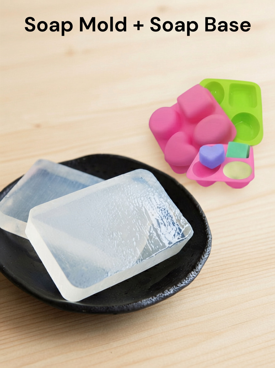 Image of Naturiva DIY Soap Making Kit | 500G Soap Base with Premium Silicone Mold