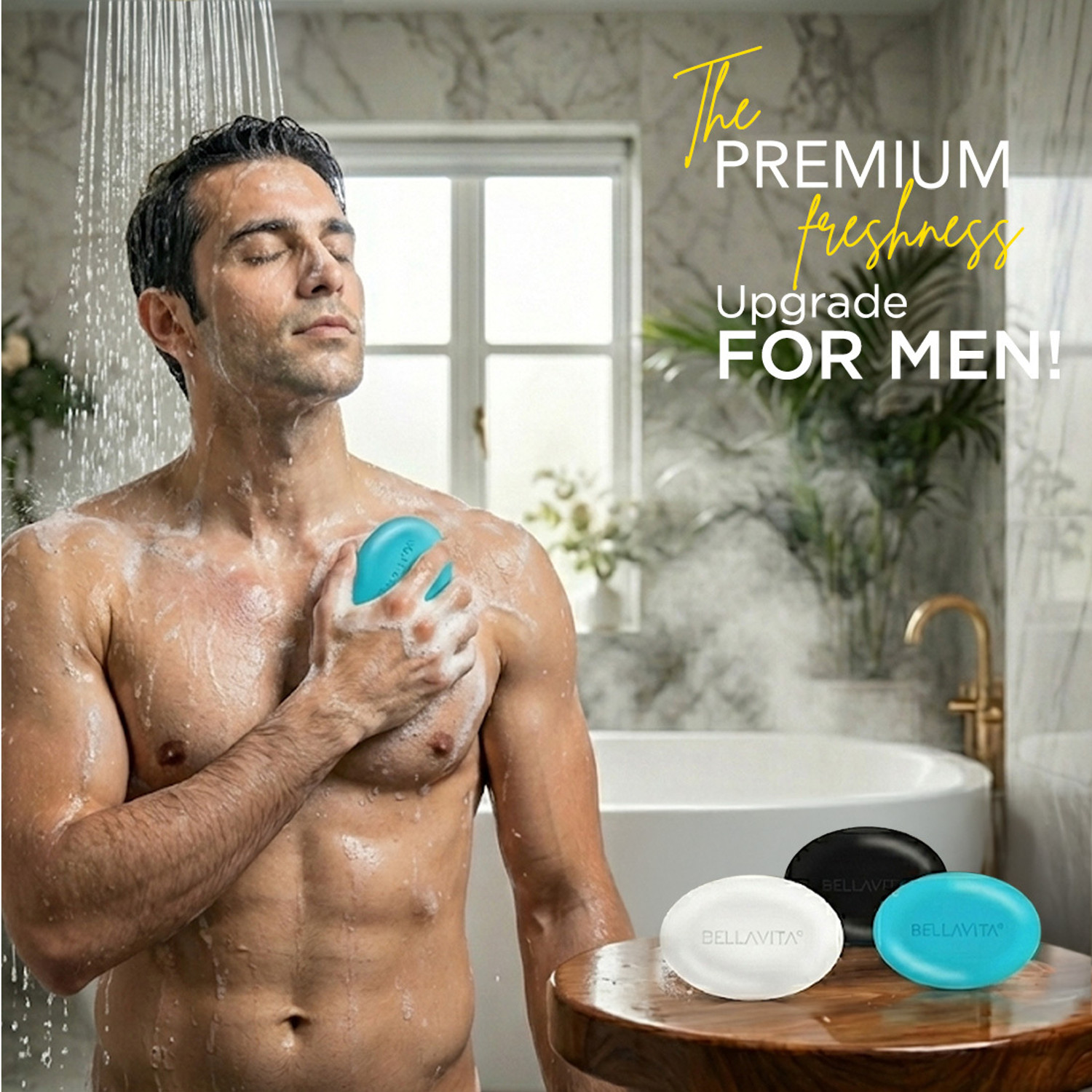 Image of BELLAVITA Perfumed Bathing Soap for Men| Pack of 2 | Pure Glycerin| Paraben Free Soap|