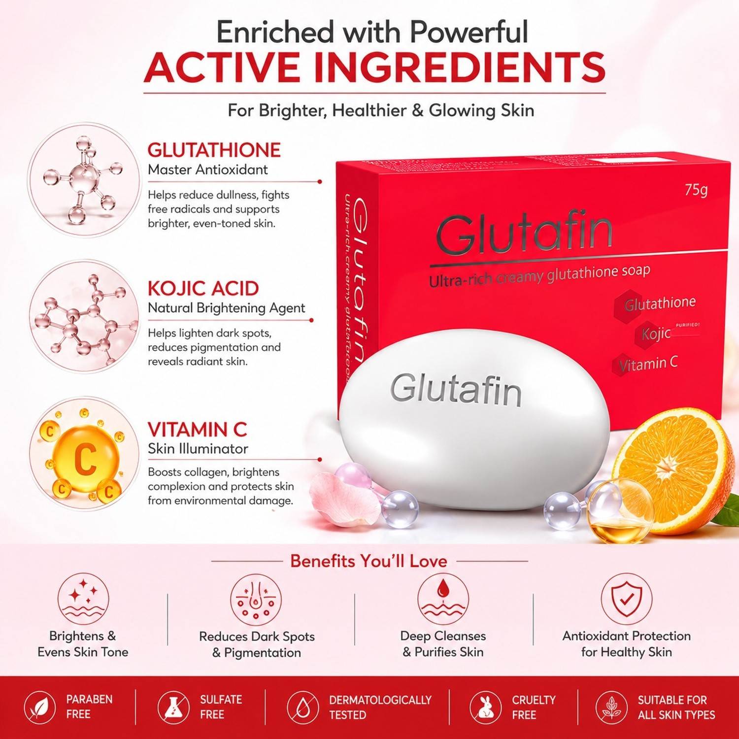 Image of Glutafin Glutafine Ultra-Rich Creamy Soap - 75 gms