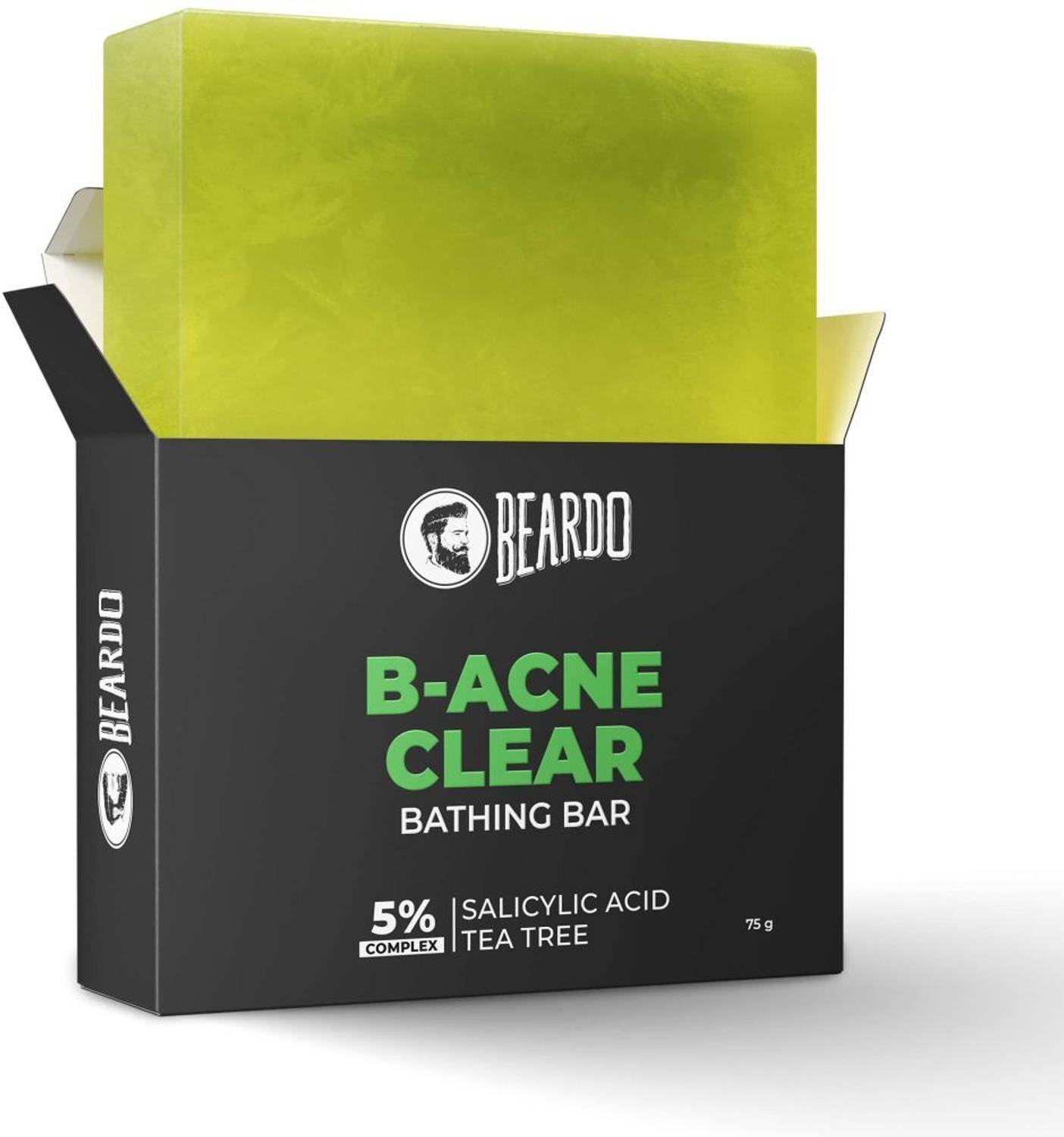 BEARDO B-Acne Clear Bathing Bar | Pimple Fighting Soap For Men | With Tea Tree