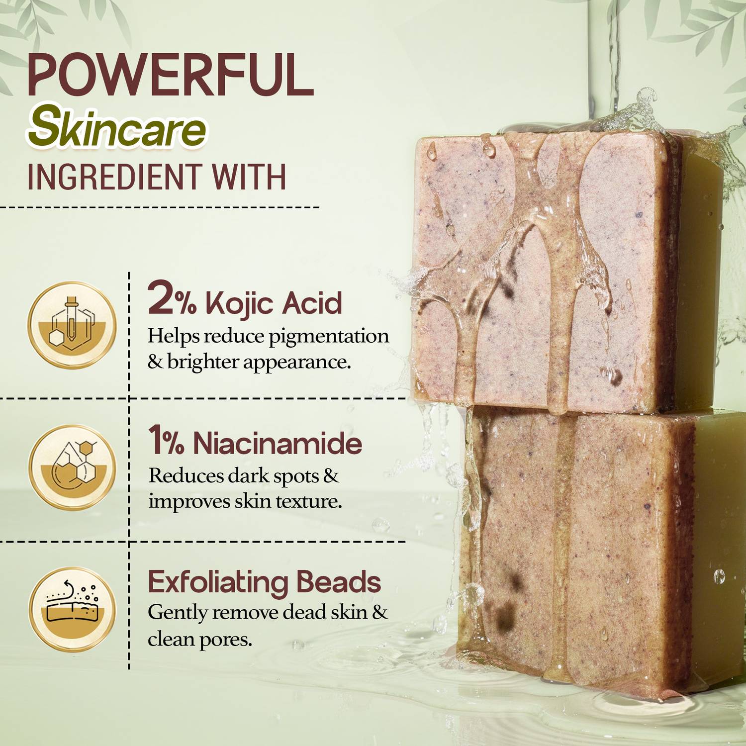 Kozicare Kojic Radiance Soap + Scrub 7-in-1 Bar - Image 4