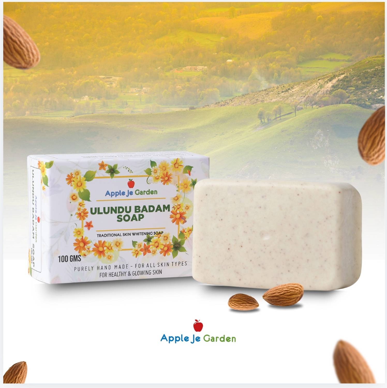 APPLE JE GARDEN Ulundu Badam Handmade Soap