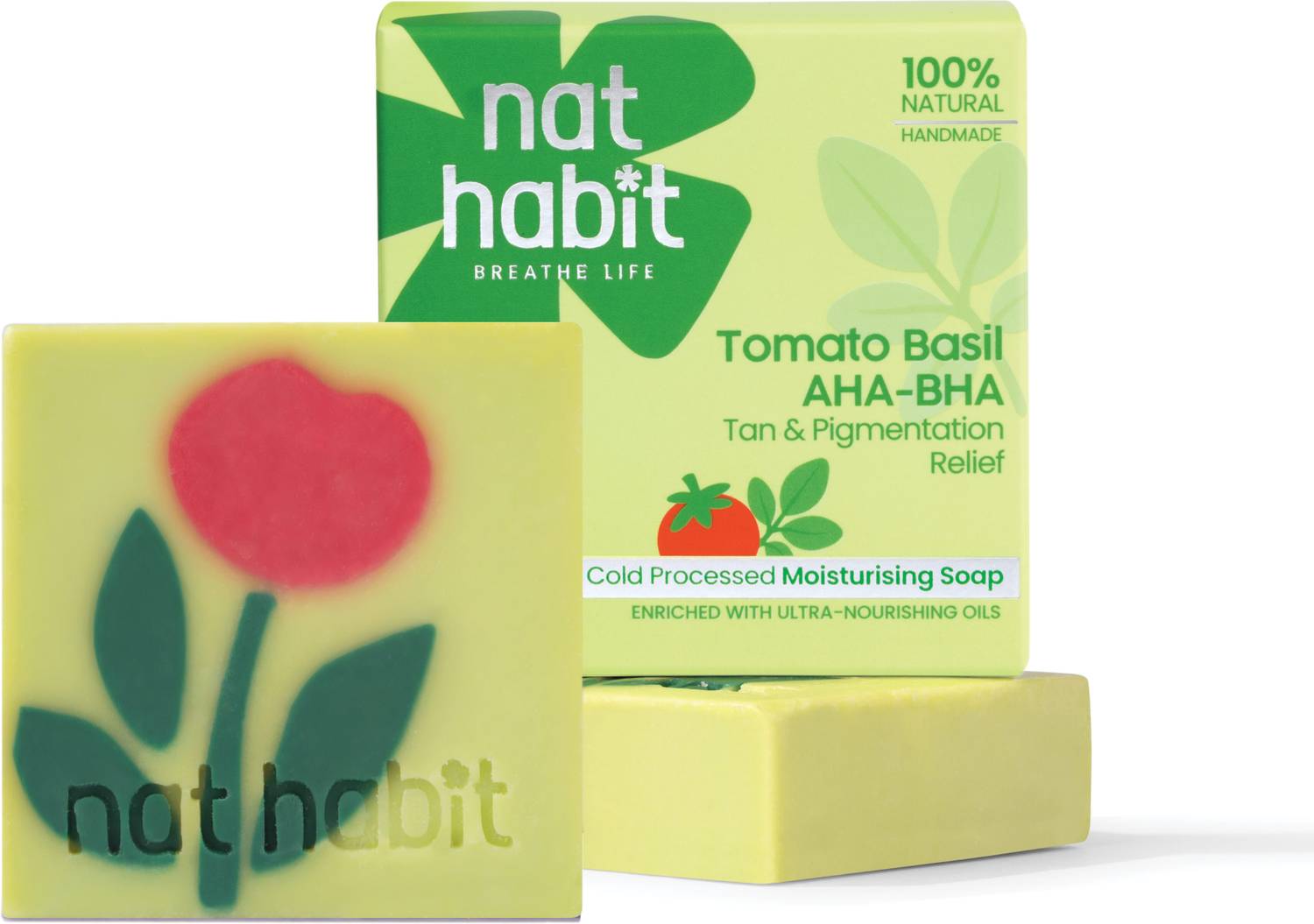 Nat Habit Tomato Basil Tan Removal Soap 100g