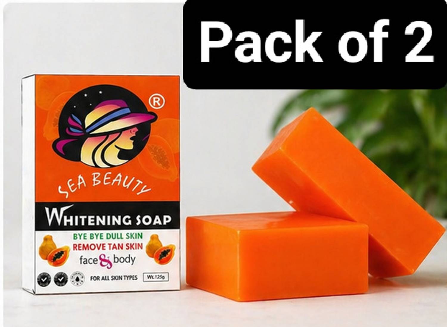 sea beauty Whitening Soap (Tan Removal & Glow) - Image 1
