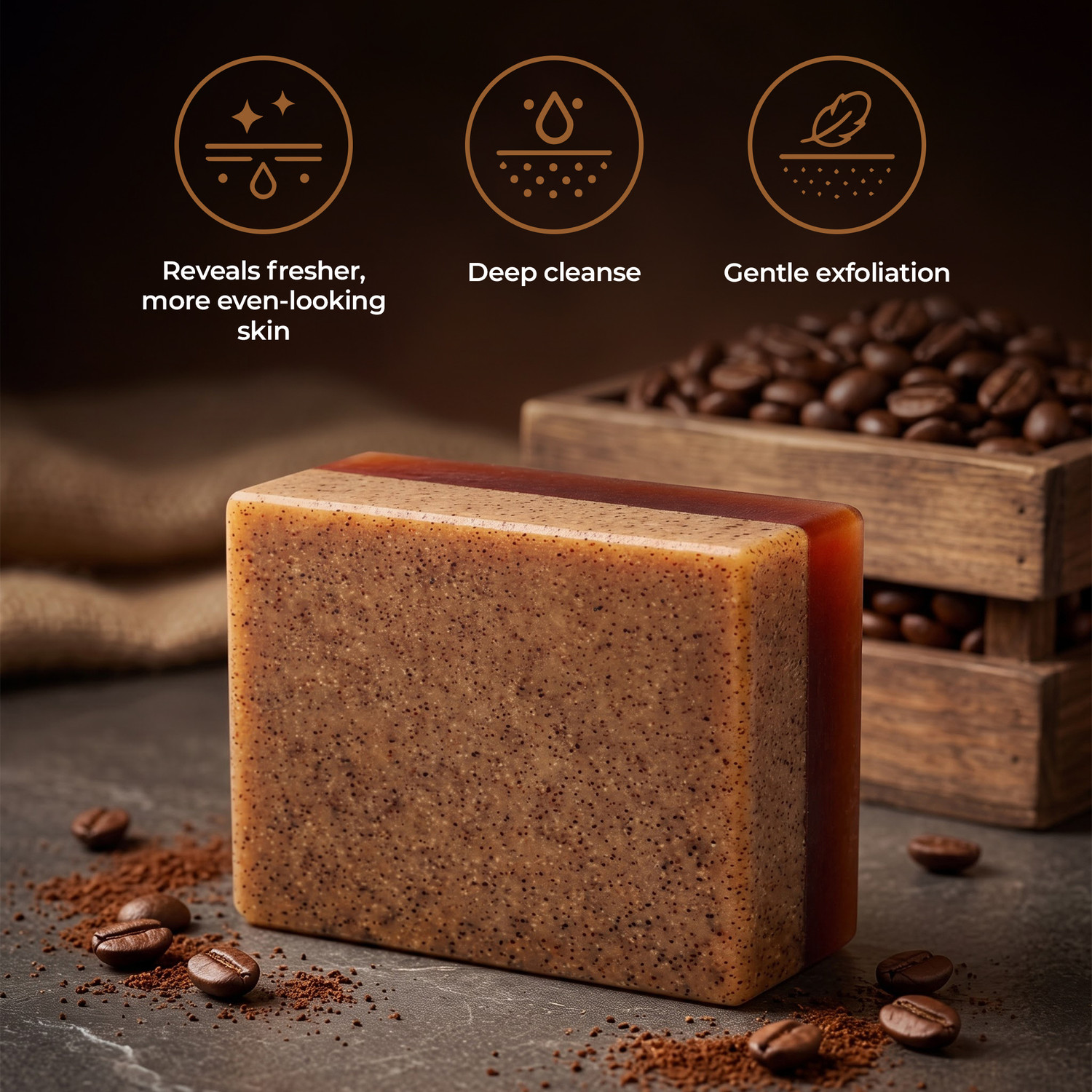 Image of BEARDO De-Tan 2-in-1 Scrub Bathing Bar | Daily Cleansing & Exfoliation