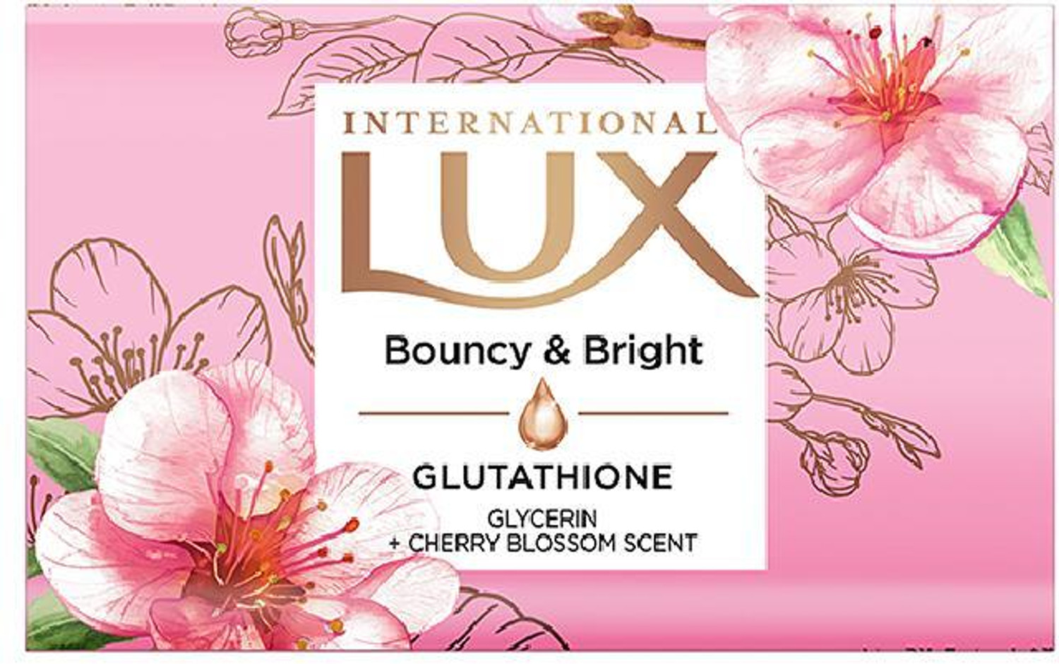 Image of LUX International Bouncy & Bright Bathing Soap with Glutathione & Glycerin,Pack of 4
