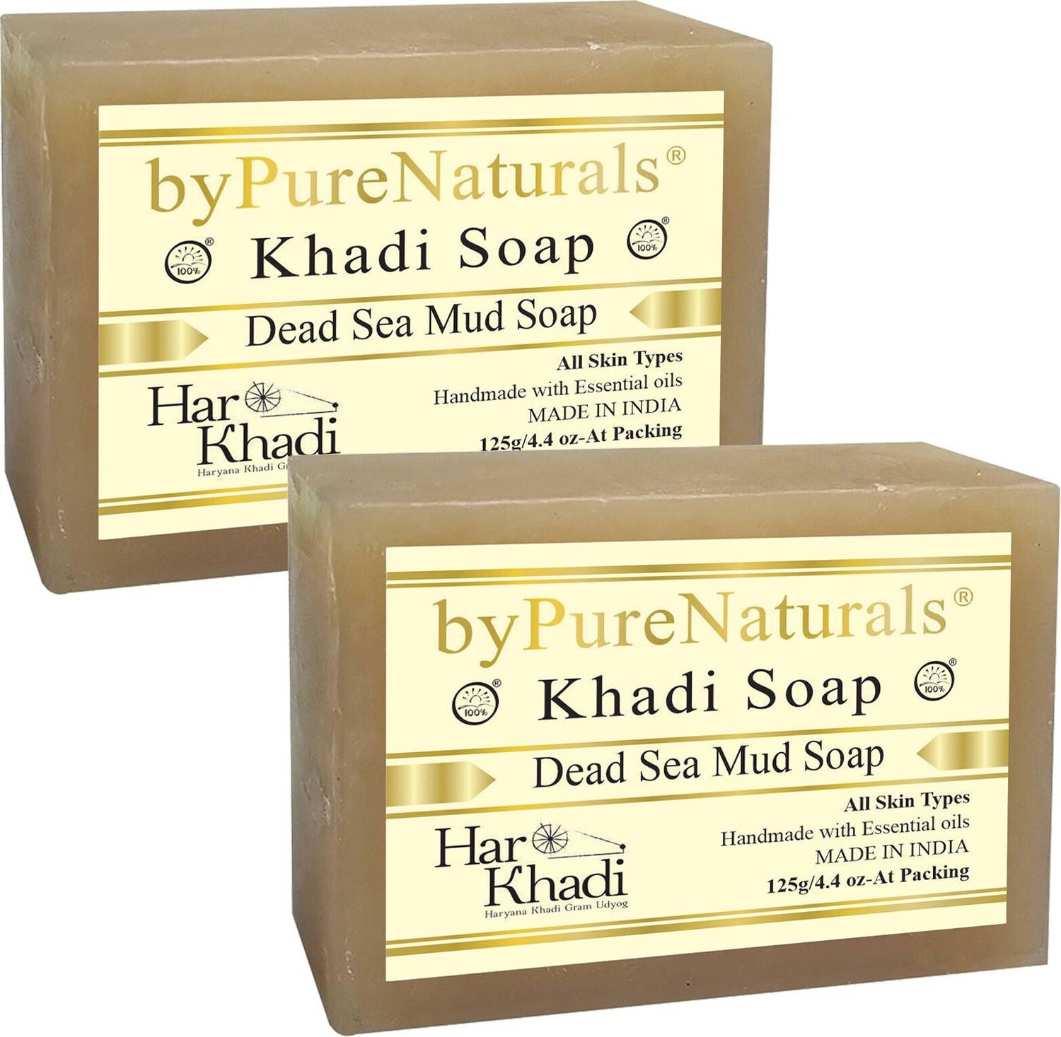 byPurenaturals Hasthkar Dead Sea Mud Soap |Pack Of 2|