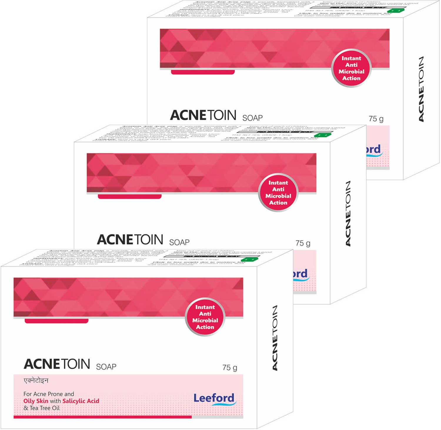 Image of Leeford Salicylic Acid & Tea Tree Oil Soap for Body Acne | Controls Sebum Production