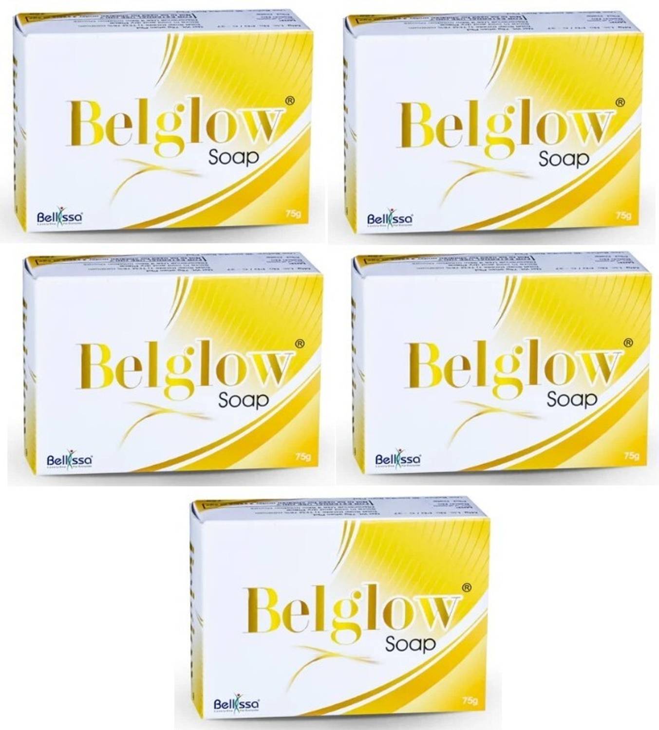 Bellissa BellissaBelglow Soap,75g(Pack Of 5)