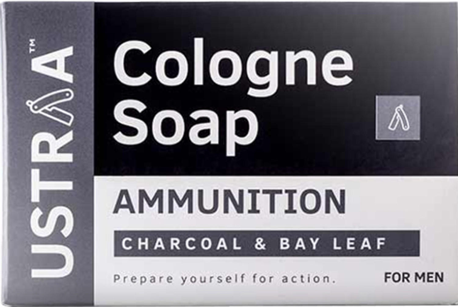 Image of USTRAA Ammunition Cologne Soap with Charcoal & Bay Leaf, Nourishing & Cleansing Soap
