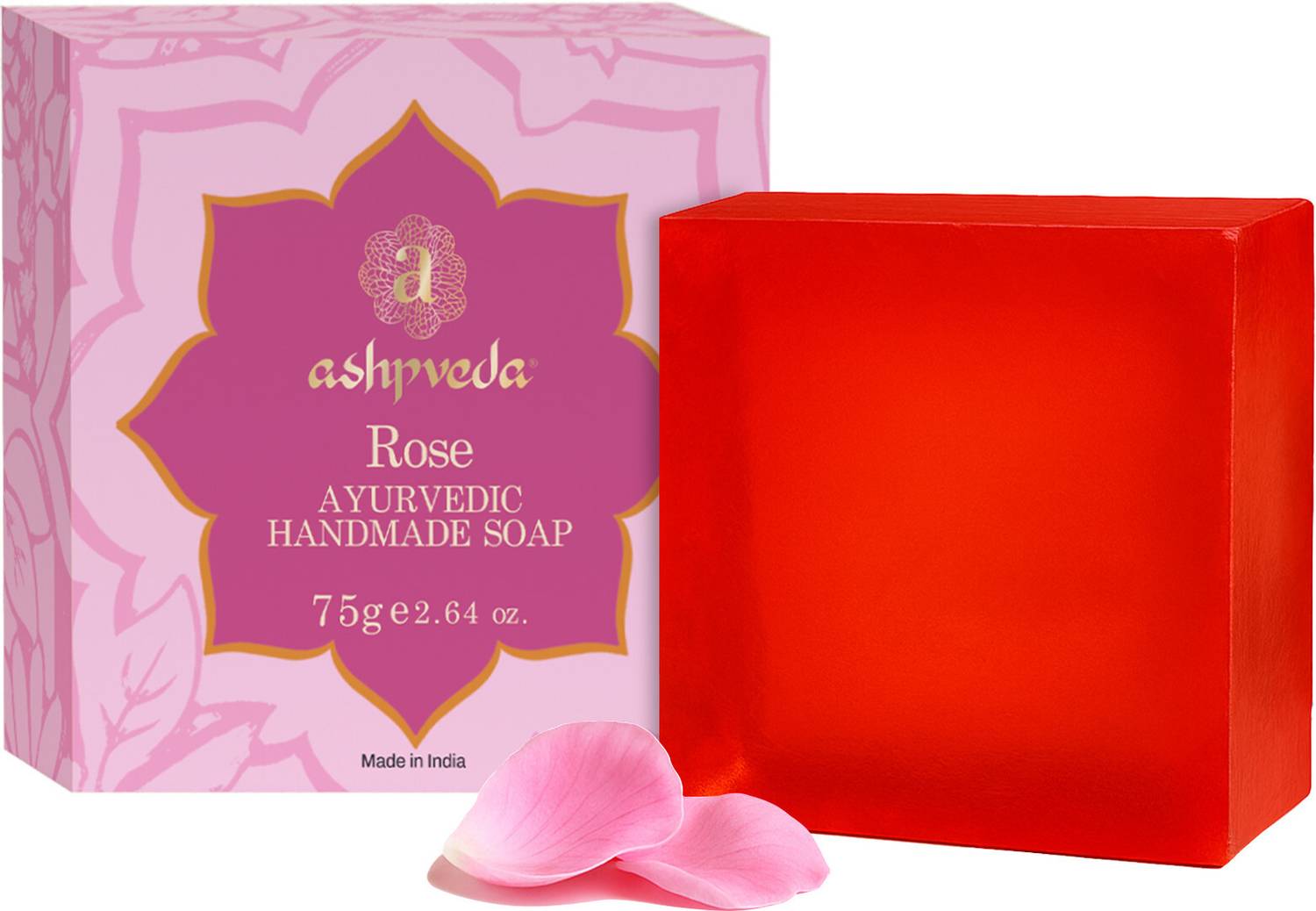 ashpveda Hydrating Rose Premium Handmade Bath Soap For Moisturization & Glowing Skin