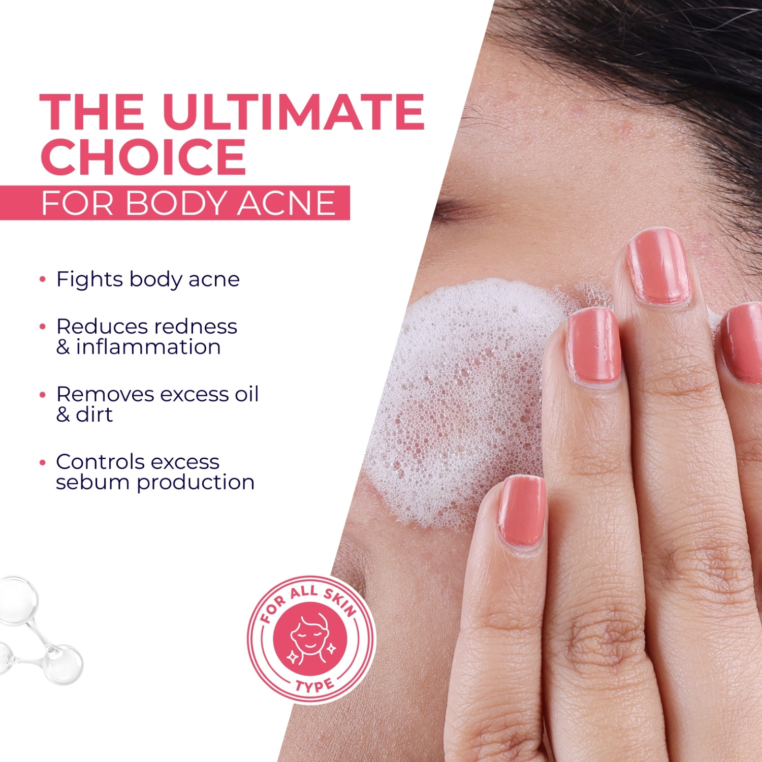 Image of Leeford Acnetoin Salicylic Acid & Tea Tree Oil Soap for Acne|Controls Sebum Production