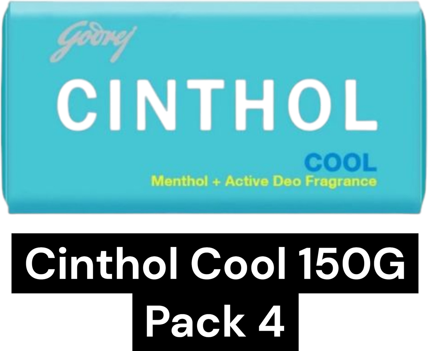 Image of CINTHOL cool soap grede 1 (150)g pack of 4