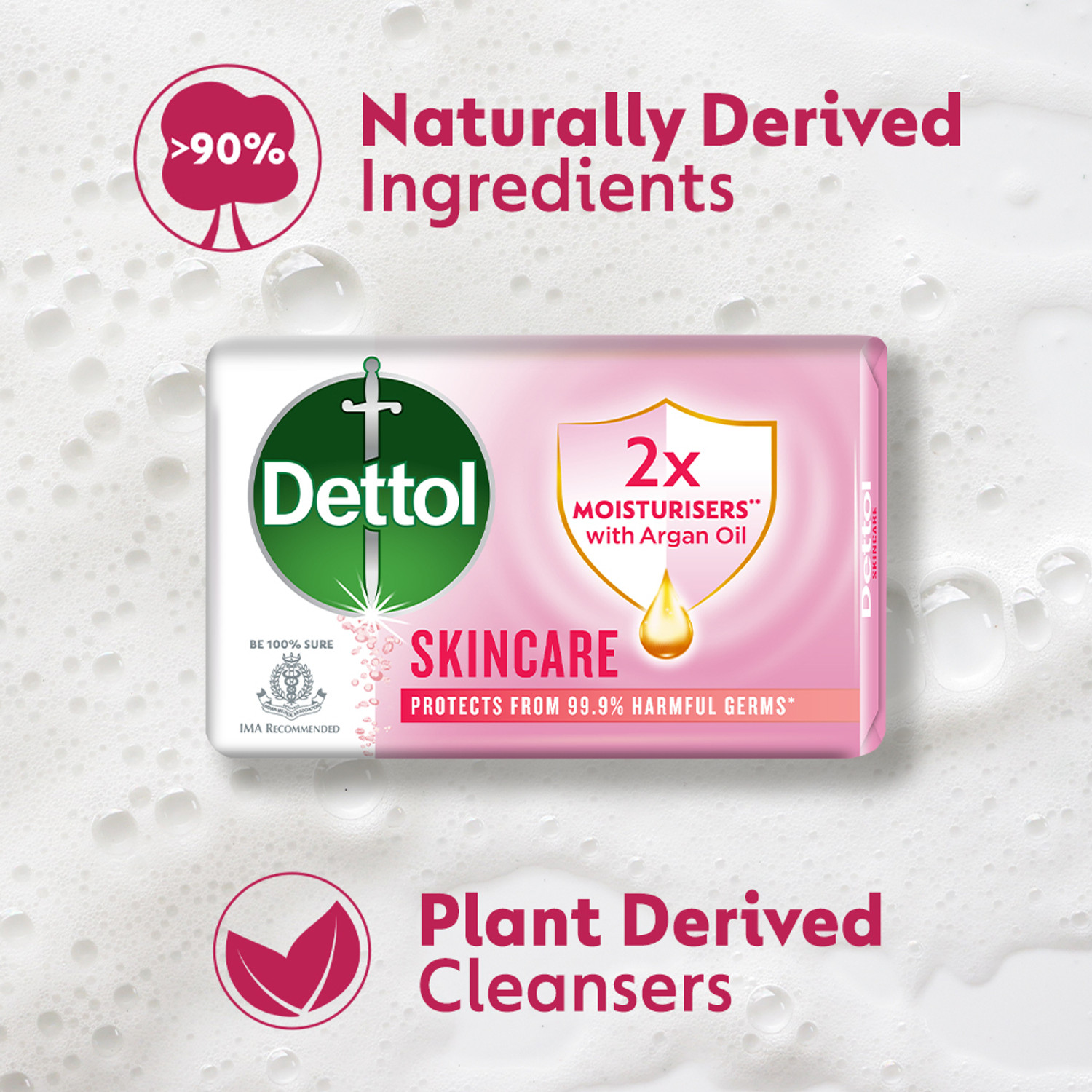Image of Dettol Skincare Moisturizing Bathing Soap - 150gm (Pack of 10)