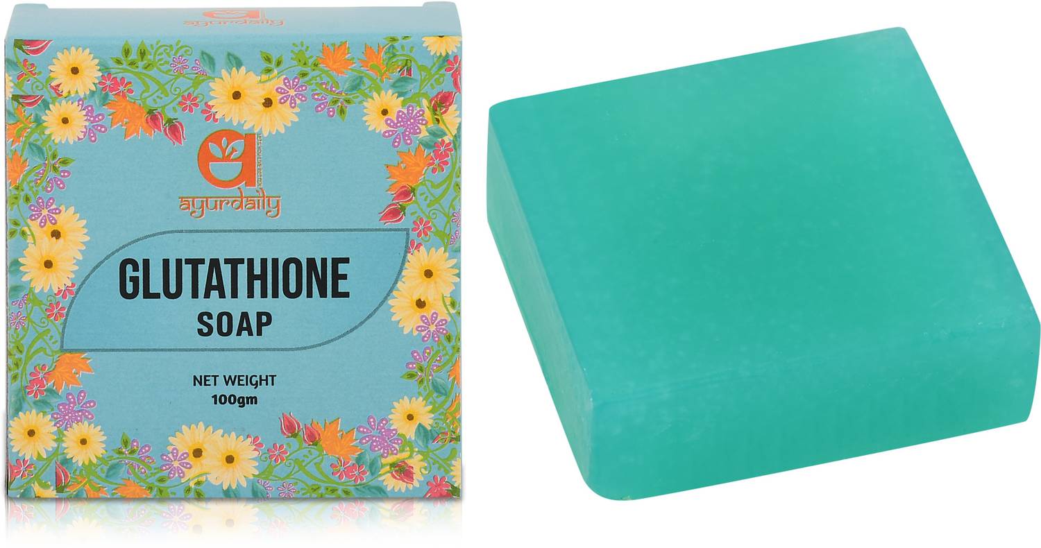 Ayurdaily Glutathione Skin whitening Body Soap For Brightening & D tan