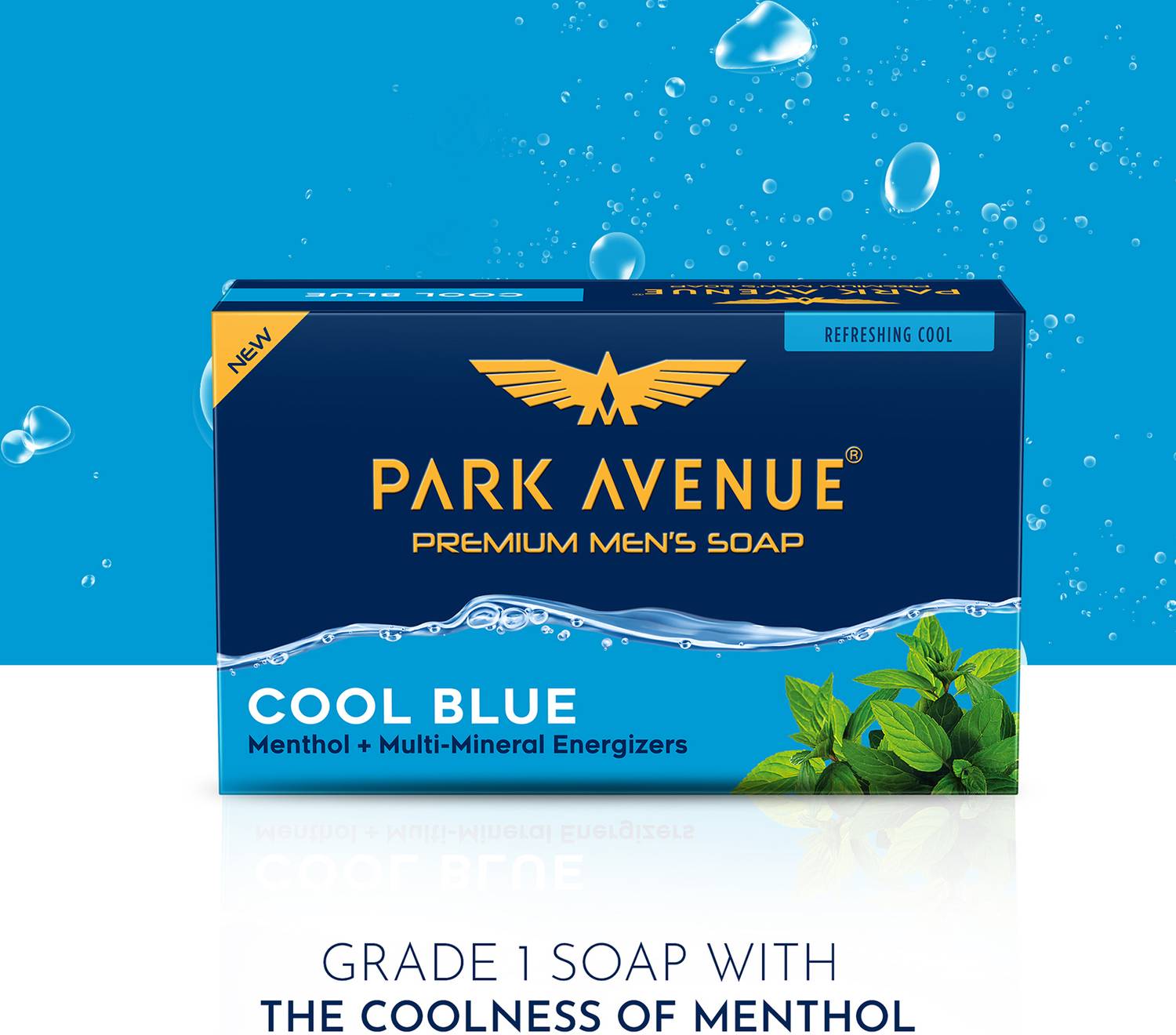 PARK AVENUE Premium Men's Soap, Blue, Grade 1 - Image 4