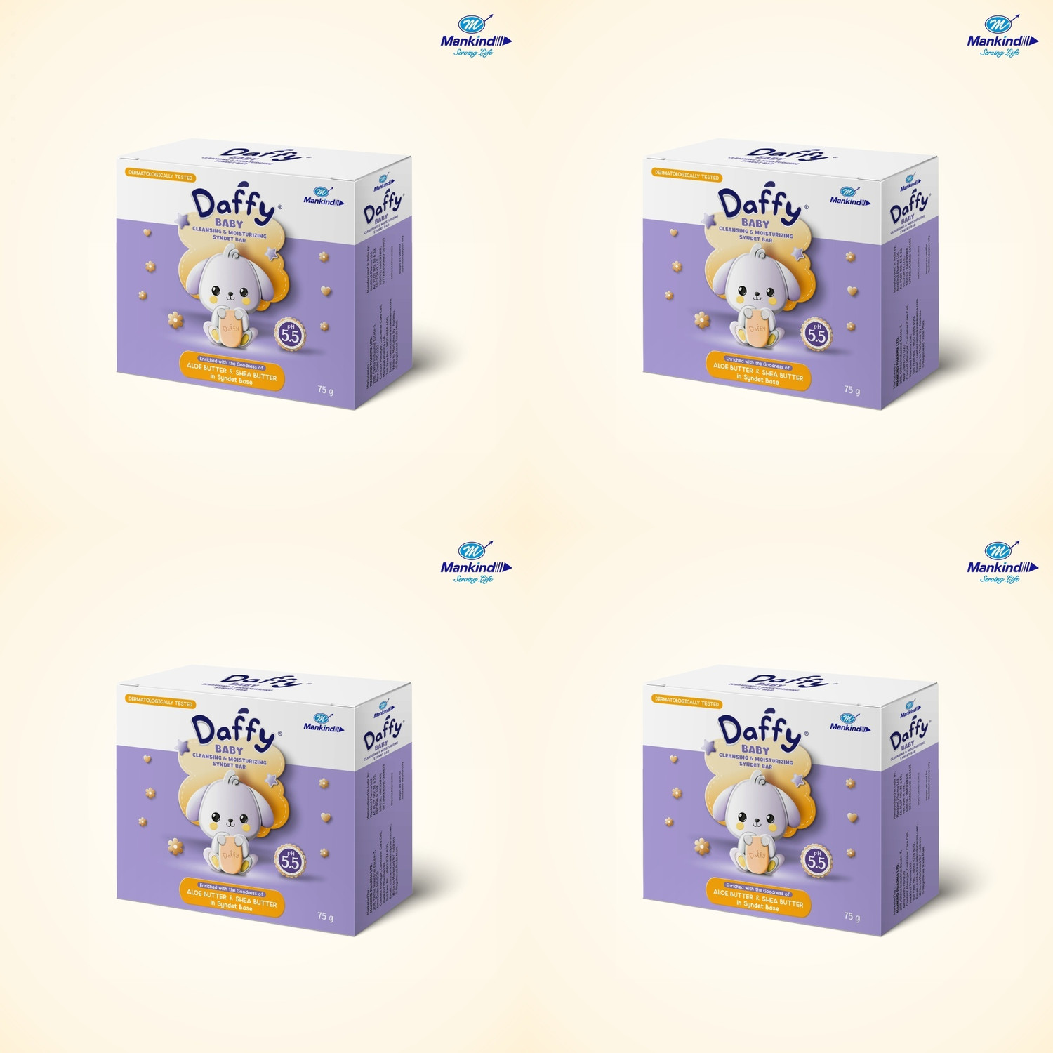 Daffy Cleansing and mosturizing Baby Soap ,75g