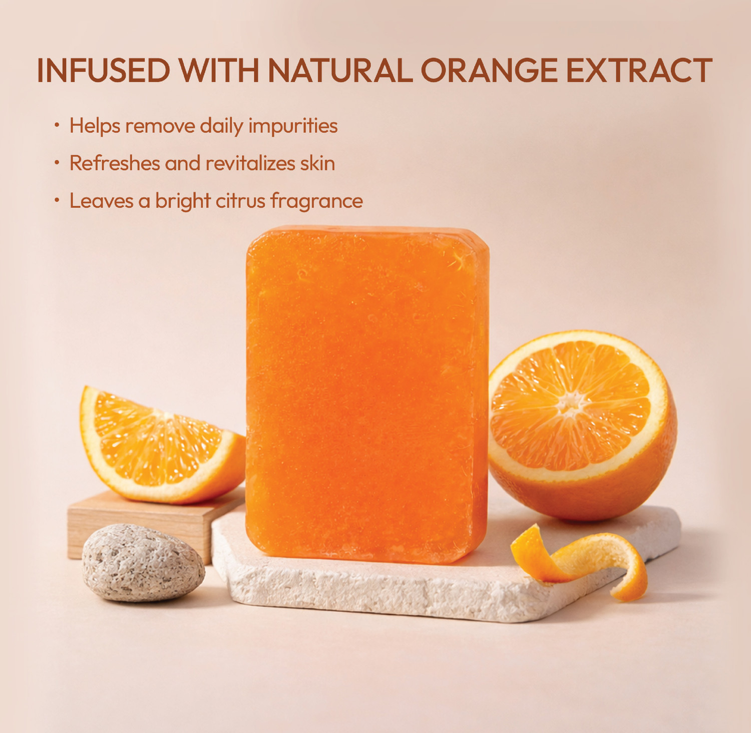Image of Niraahi Orange Soap For Bright & Fresh Skin