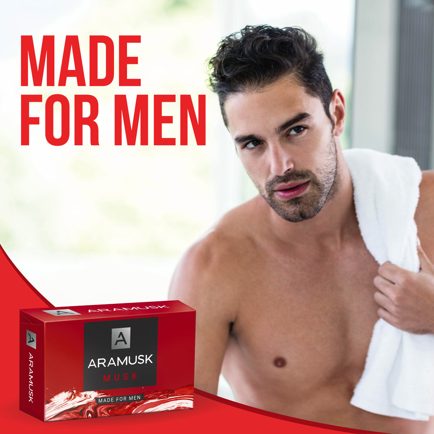 Image of ARAMUSK by Wipro Soap For Men With Classic Musk Fragrance