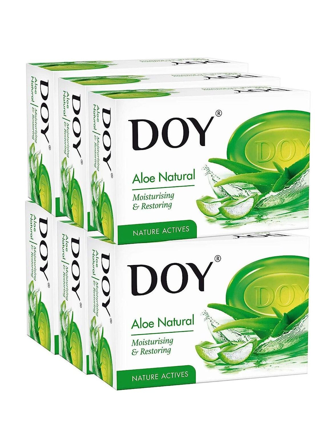 Doy Aloe Natural Soap, 125g (Pack Of 6)