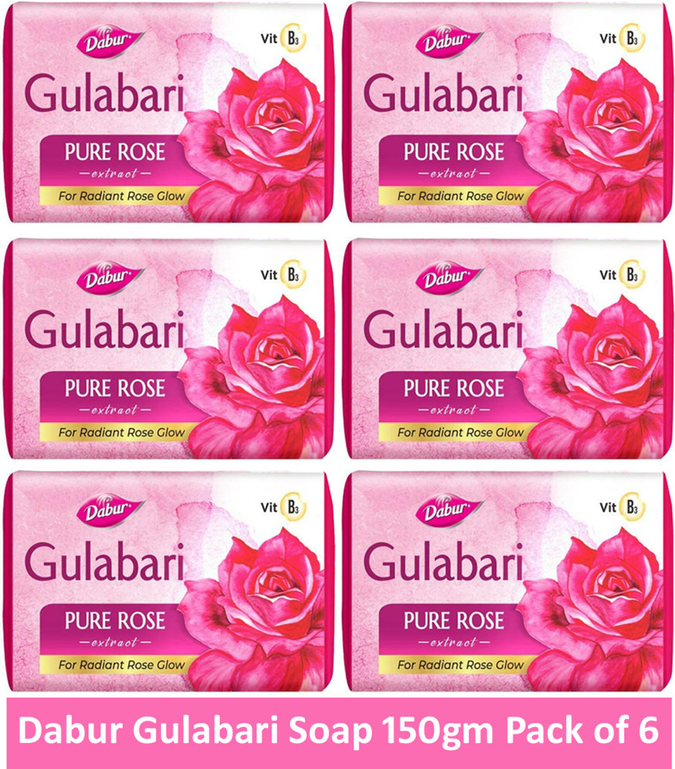 Image of Dabur Gulabari Pure Rose Extract I For Radiant Rose Glow I Paraben Free