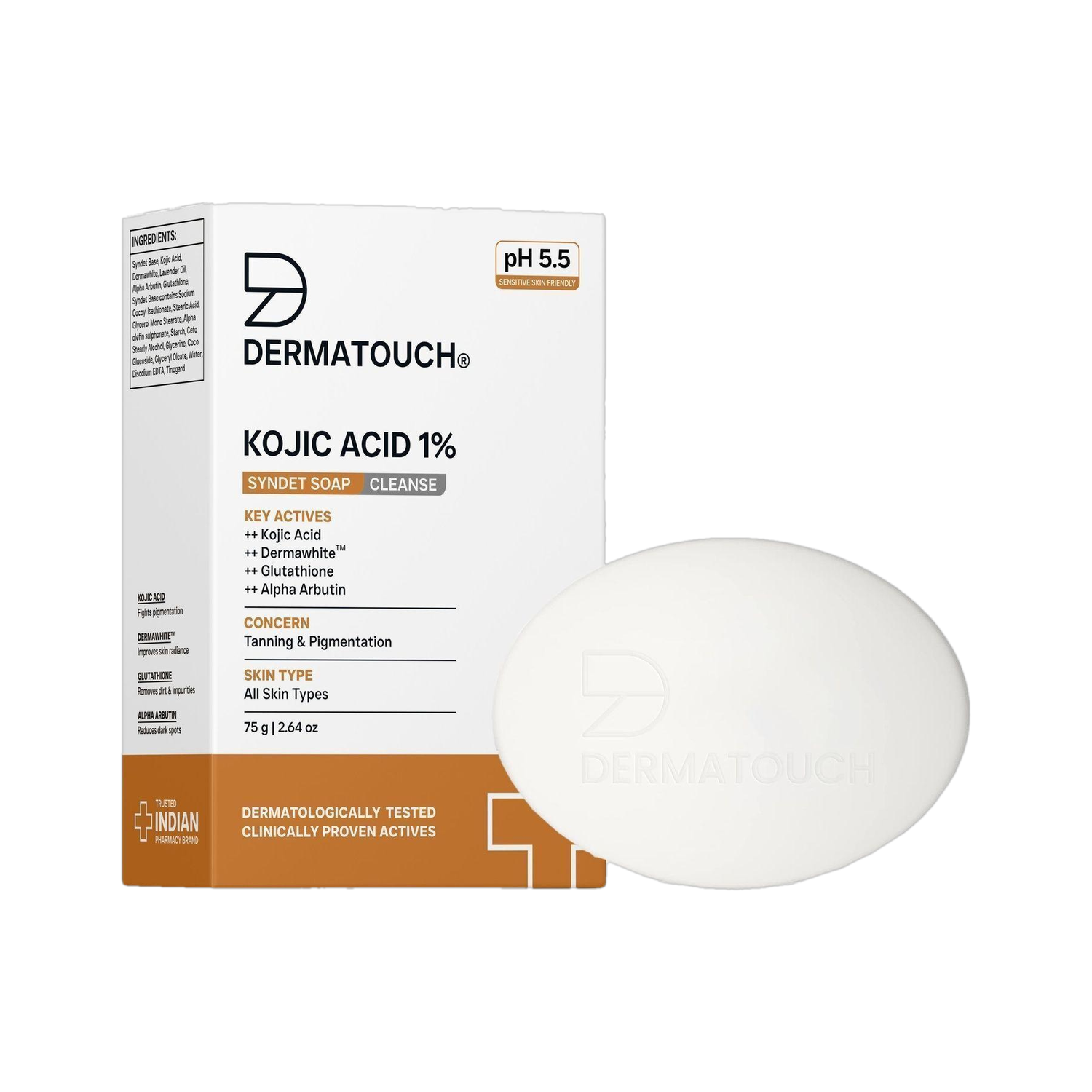 Dermatouch Kojic Acid 1% Soap with Glutathione - Image 1