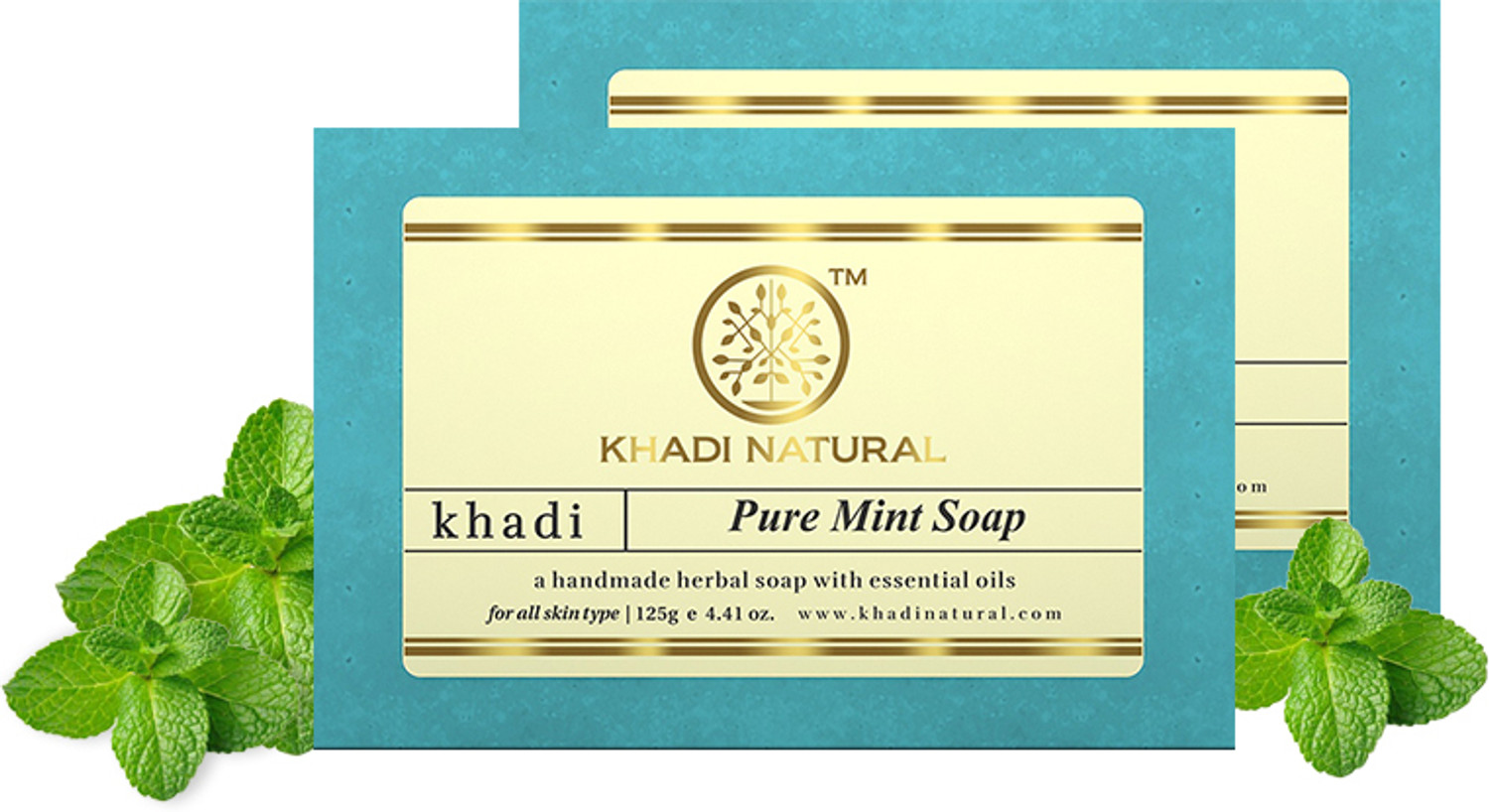 Image of KHADI NATURAL Herbal Pure Mint Soap