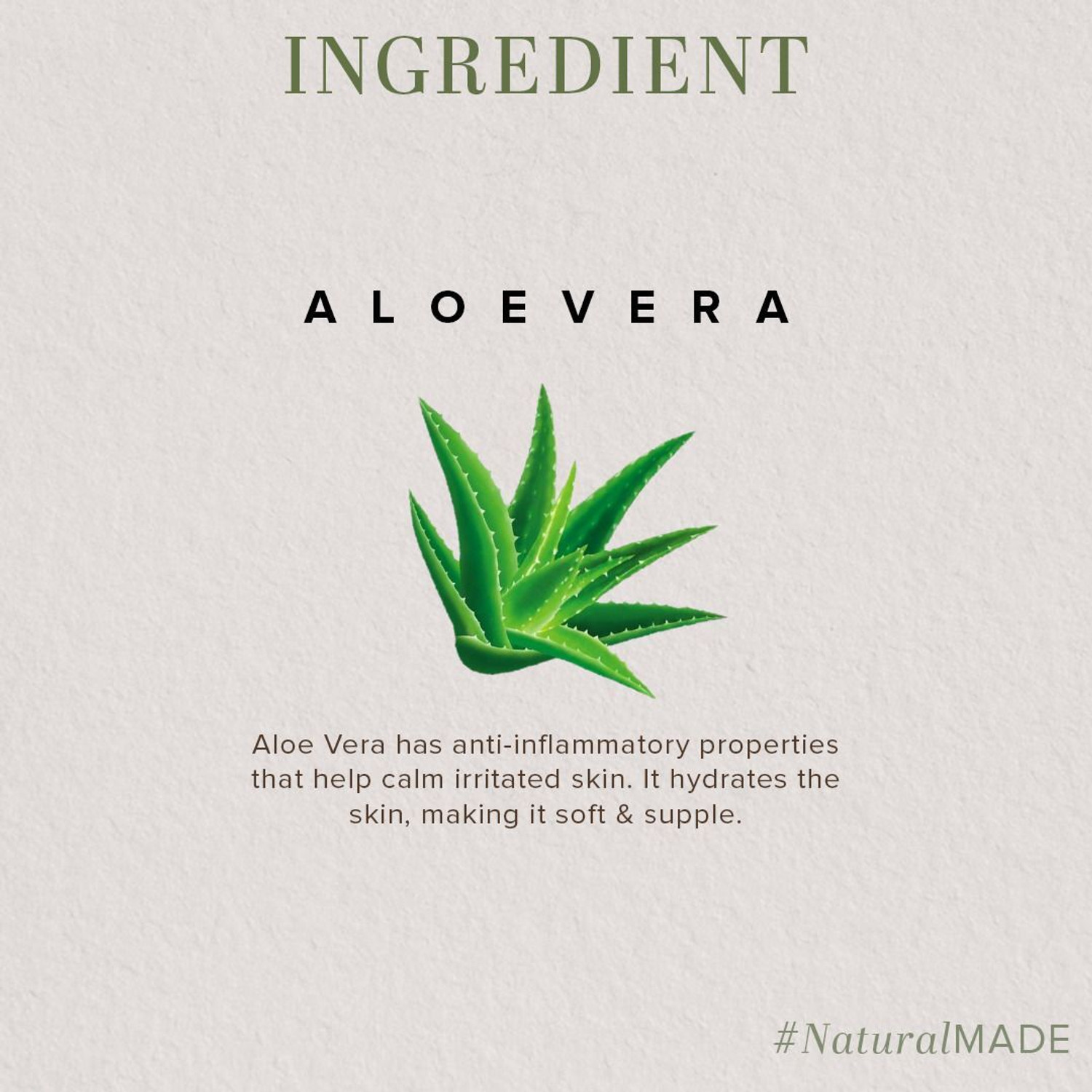 Image of KHADI NATURAL Aloe Vera Soap for Smooth Hydrated Skin