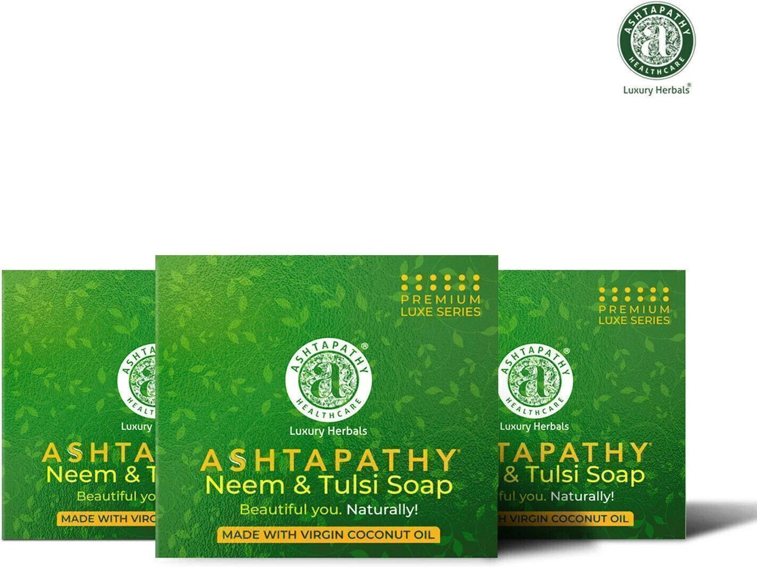 Image of Ashtapathy Neem & Tulasi Soap Pack of 3