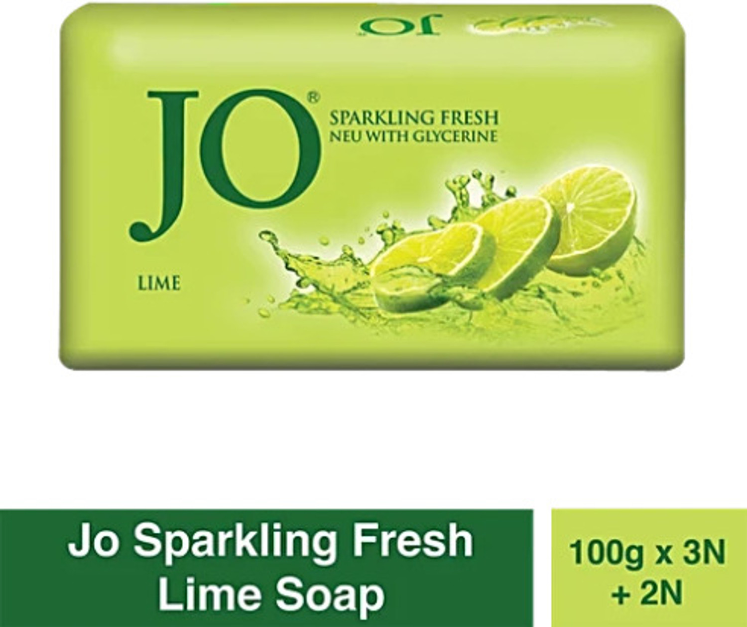 Image of Jo Fresh Lime Soap with Glycerin (10 x 100g)