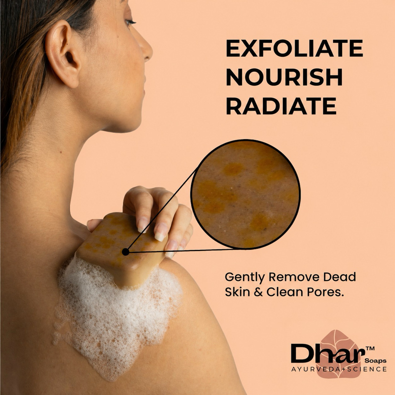 Image of dhaval enterprise Ghar soap Magic De-Tan Glow Soap (Saffron & Sandalwood)