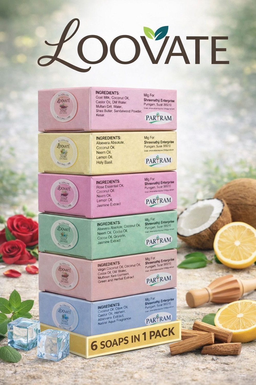 Image of loovate HANDMADE SOAP COMBO