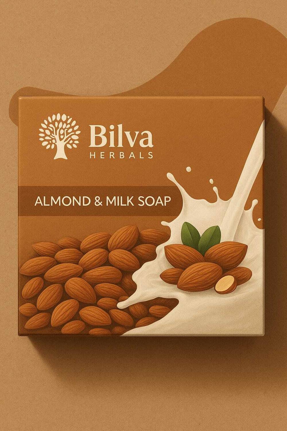 BILVA HERBALS ALMOND & MILK SOAP (AYURVEDIC)