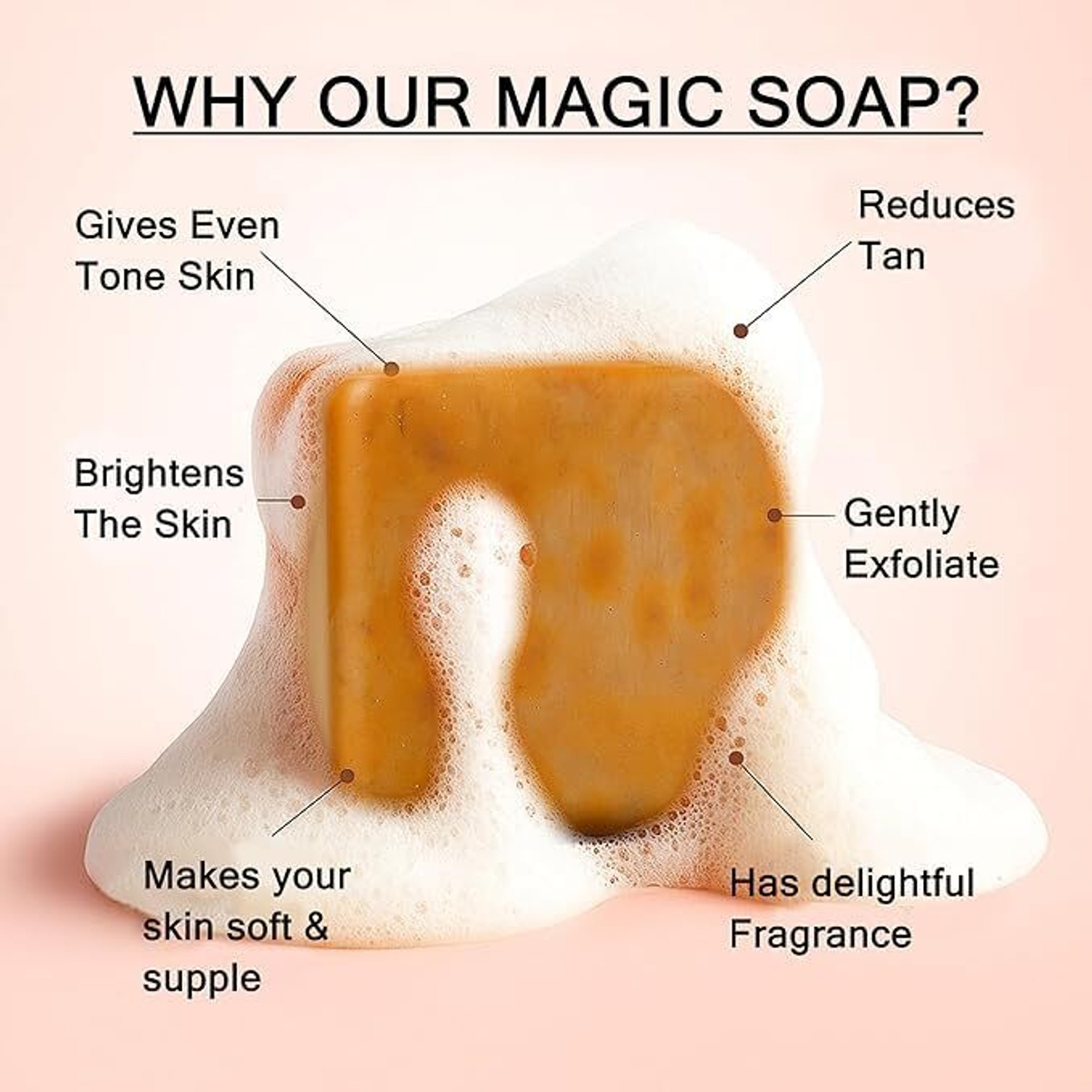 Image of Denarmy Soaps Sandalwood & Saffron Magic Soaps For Bath | Paraben Free|(pack 3)bast