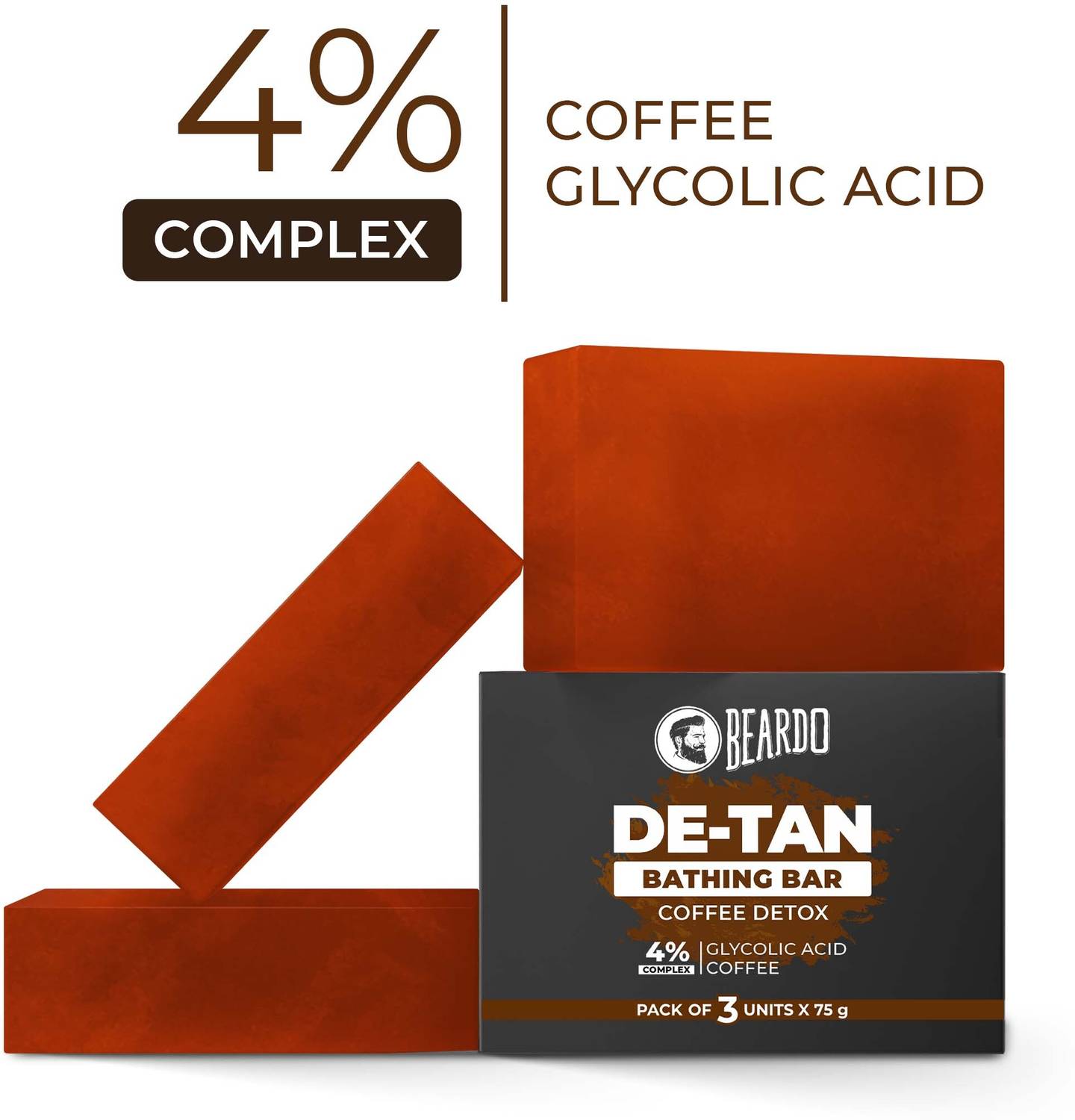 BEARDO De-Tan Soap for Men 75g - Image 1