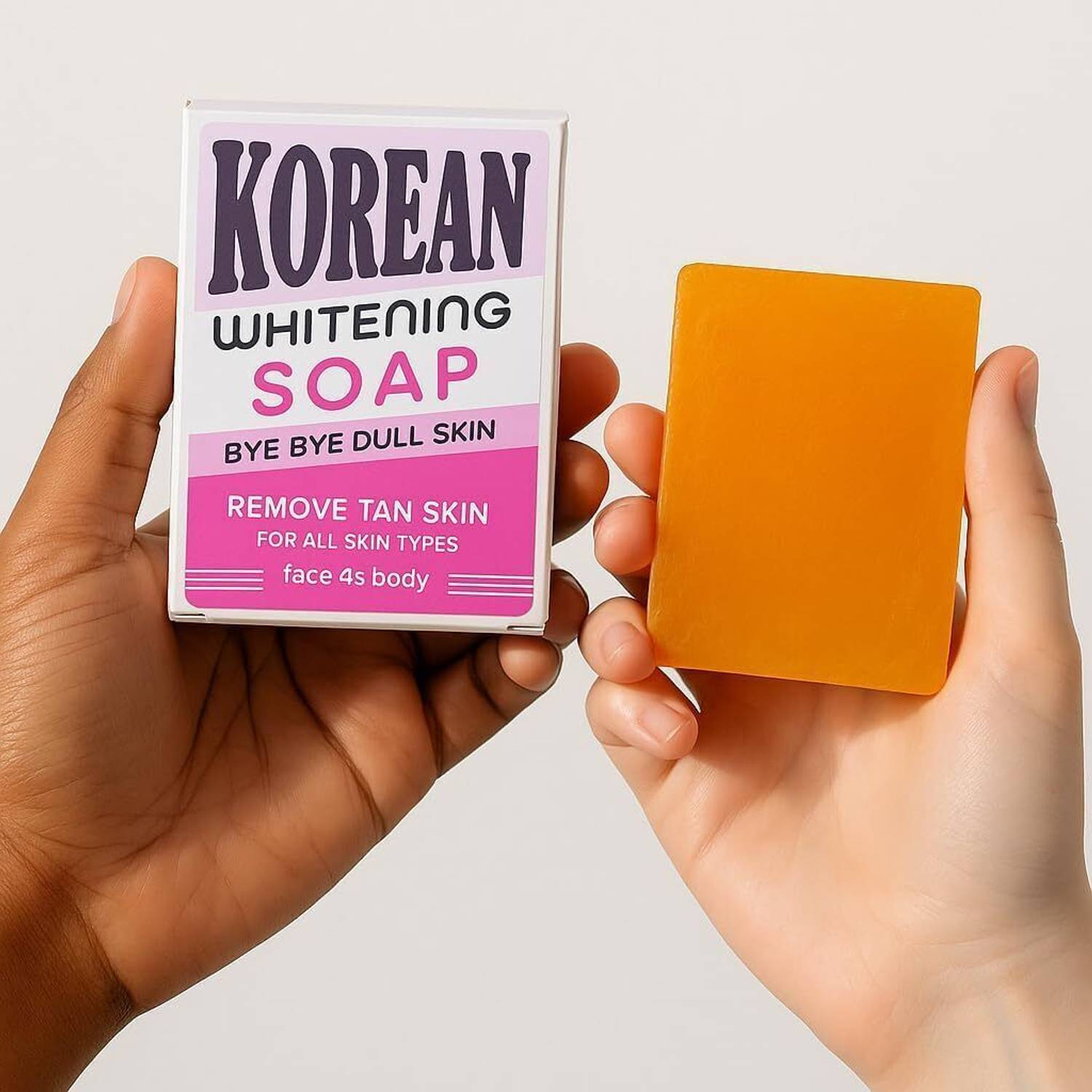 GLAFIRA Korean Whitening Soap Bye Dull Skin, Remove Tanning, Brightening Face (100 g)
