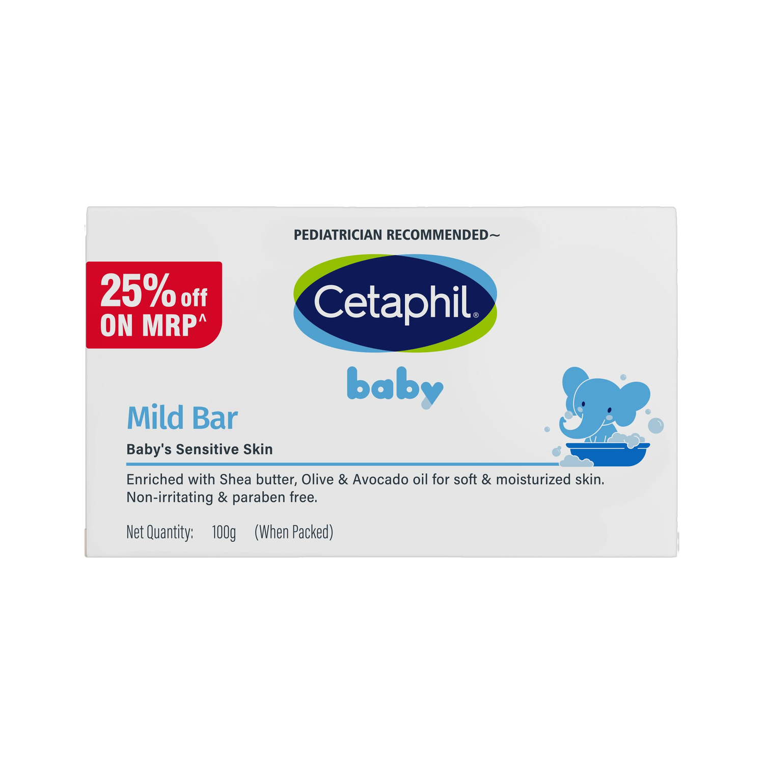 Cetaphil Baby Mild Bar 100gm - Image 1