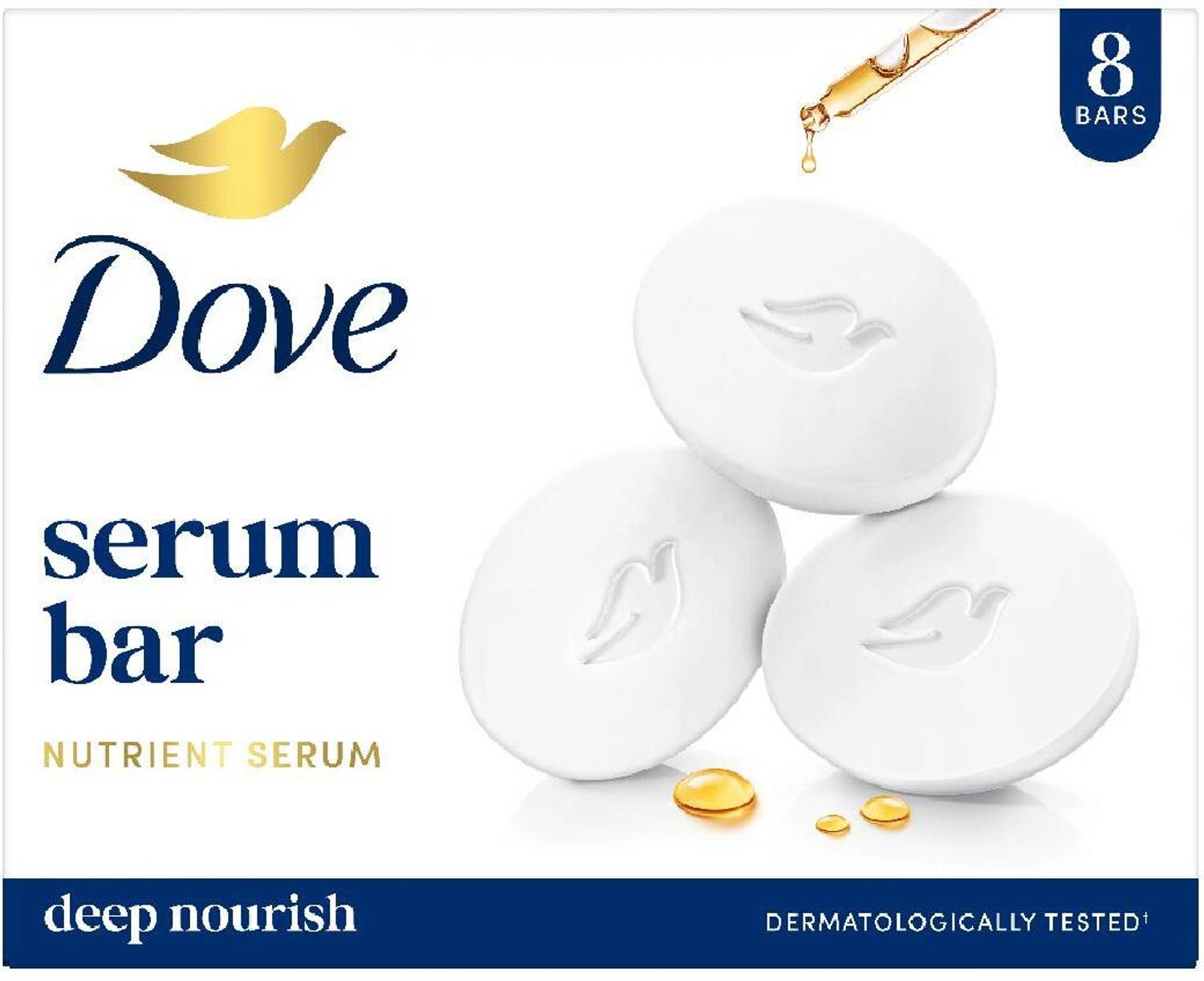 DOVE Serum Beauty Bar Pack of 8 x 125g Pack of 8 · 125 g (1 kg total) - Image 2