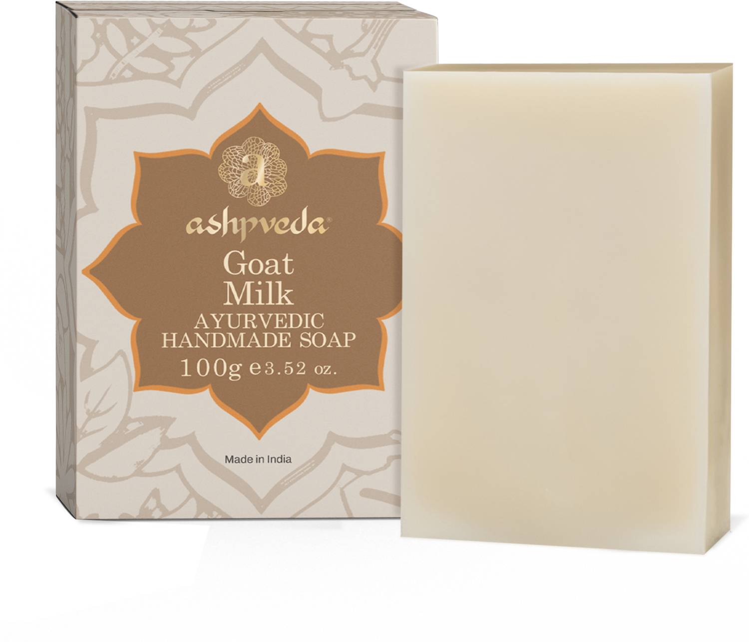ashpveda Goat Milk & Jojoba Ayurvedic Bath Soap For Sun Tan, Dry, Itchy & Glowing Skin