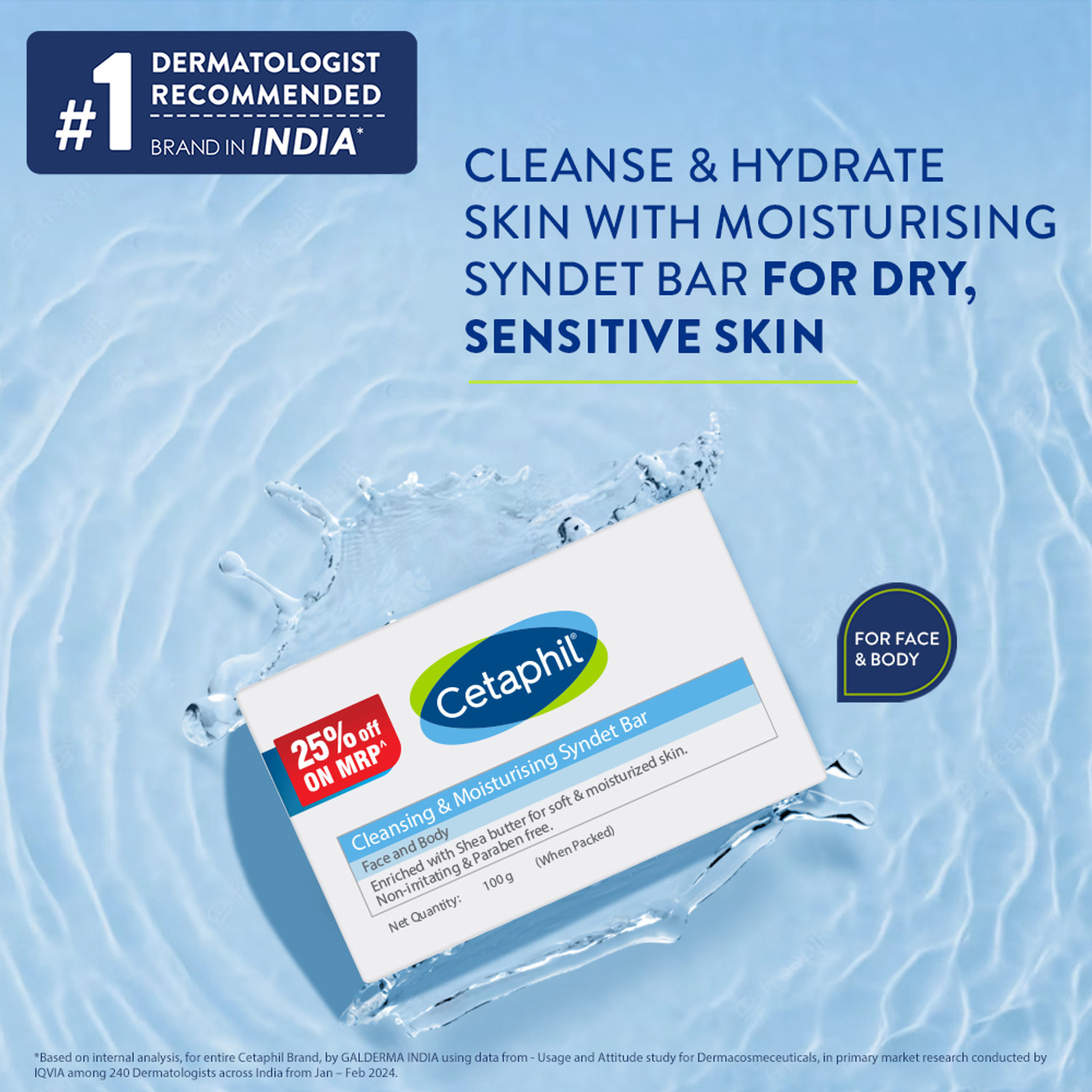 Image of Cetaphil Cleansing Moisturizing Syndet Bar