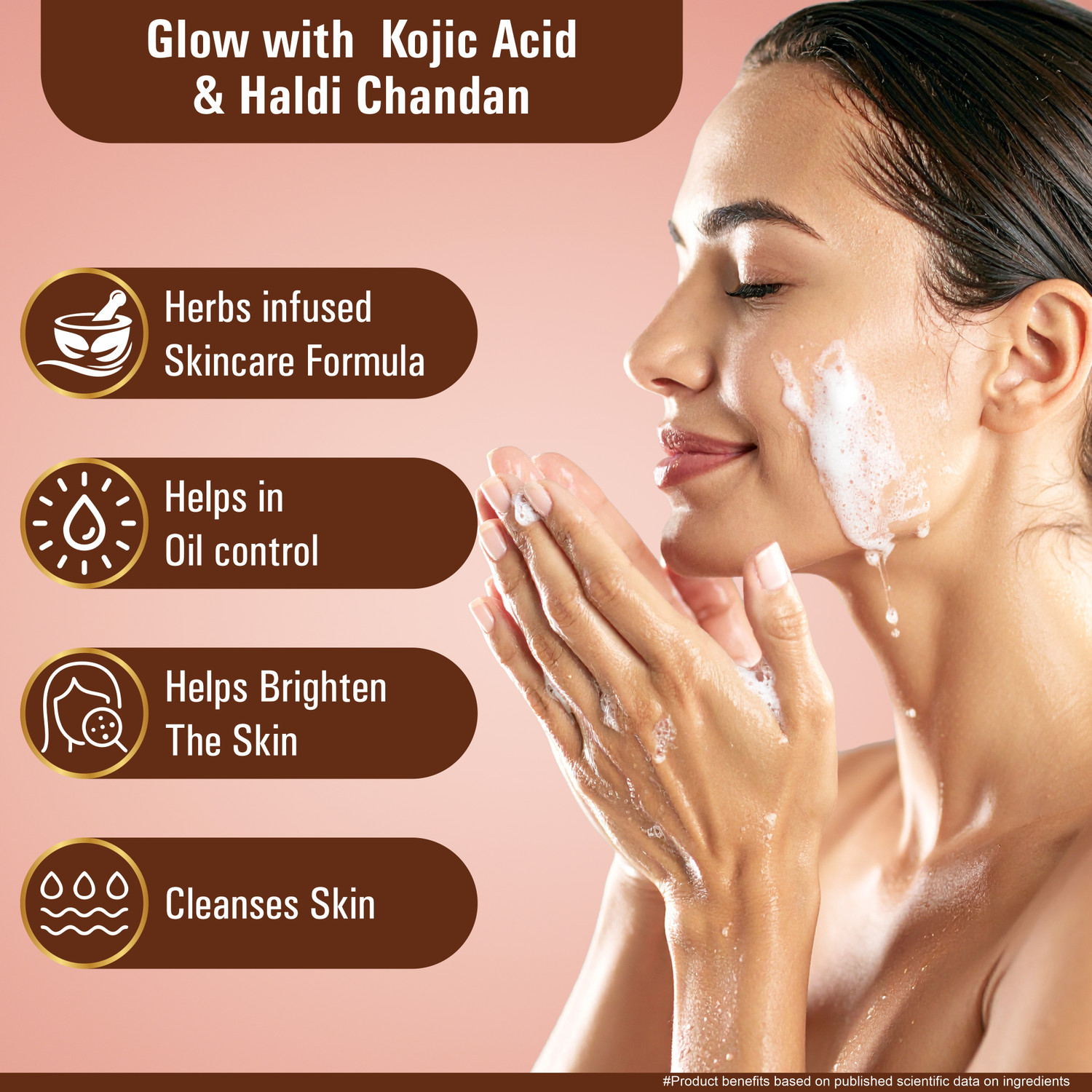 Image of Multani Natural 1% Kojic Acid & Haldi Chandan Handmade Soap (Pack of 5) | Skin Whitening