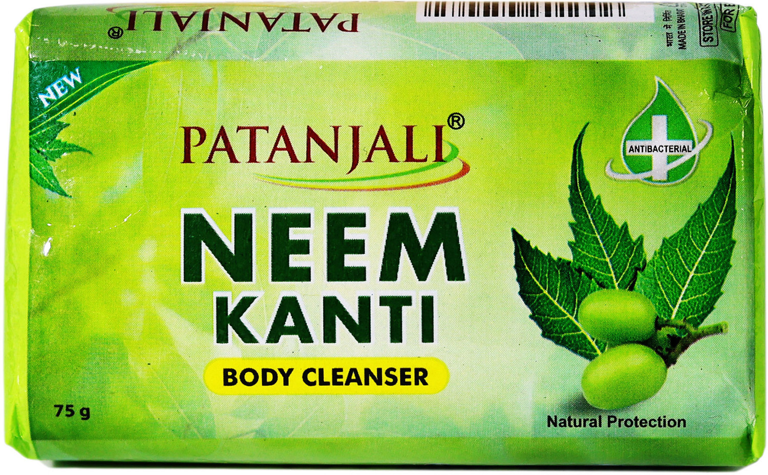 Image of PATANJALI Neem Kanti Body Cleanser for Soft Skin, Removes Dryness