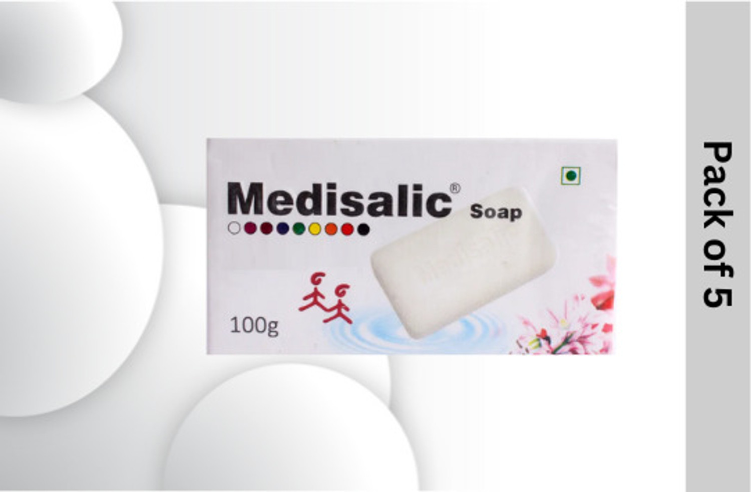 Image of CountryLink best M e d i s a l i c soap pack of 5 (100gm*5)