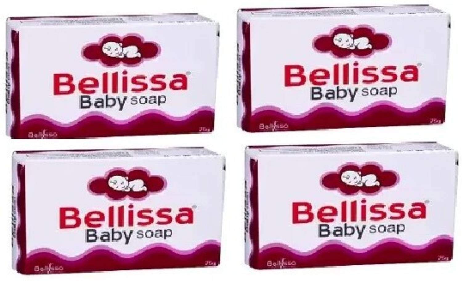 Bellissa Bellisa baby soap, pack of 4