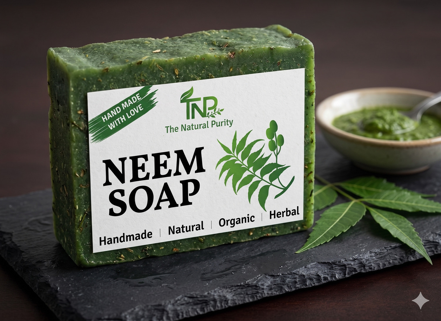 Image of The Natural Purity Natural Neem Soap | Handmade | Organic Soap