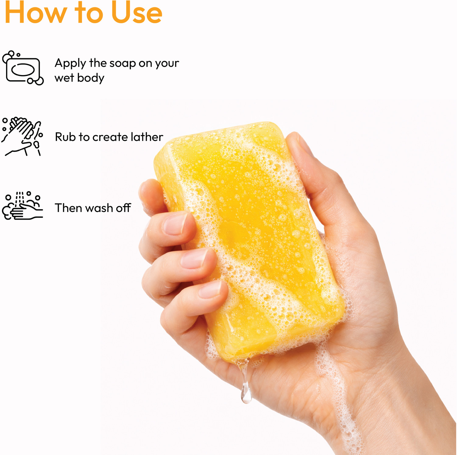 Image of Niraahi Lemon Bathing Soap 100g | Refreshing Citrus Bath Bar for Men & Women