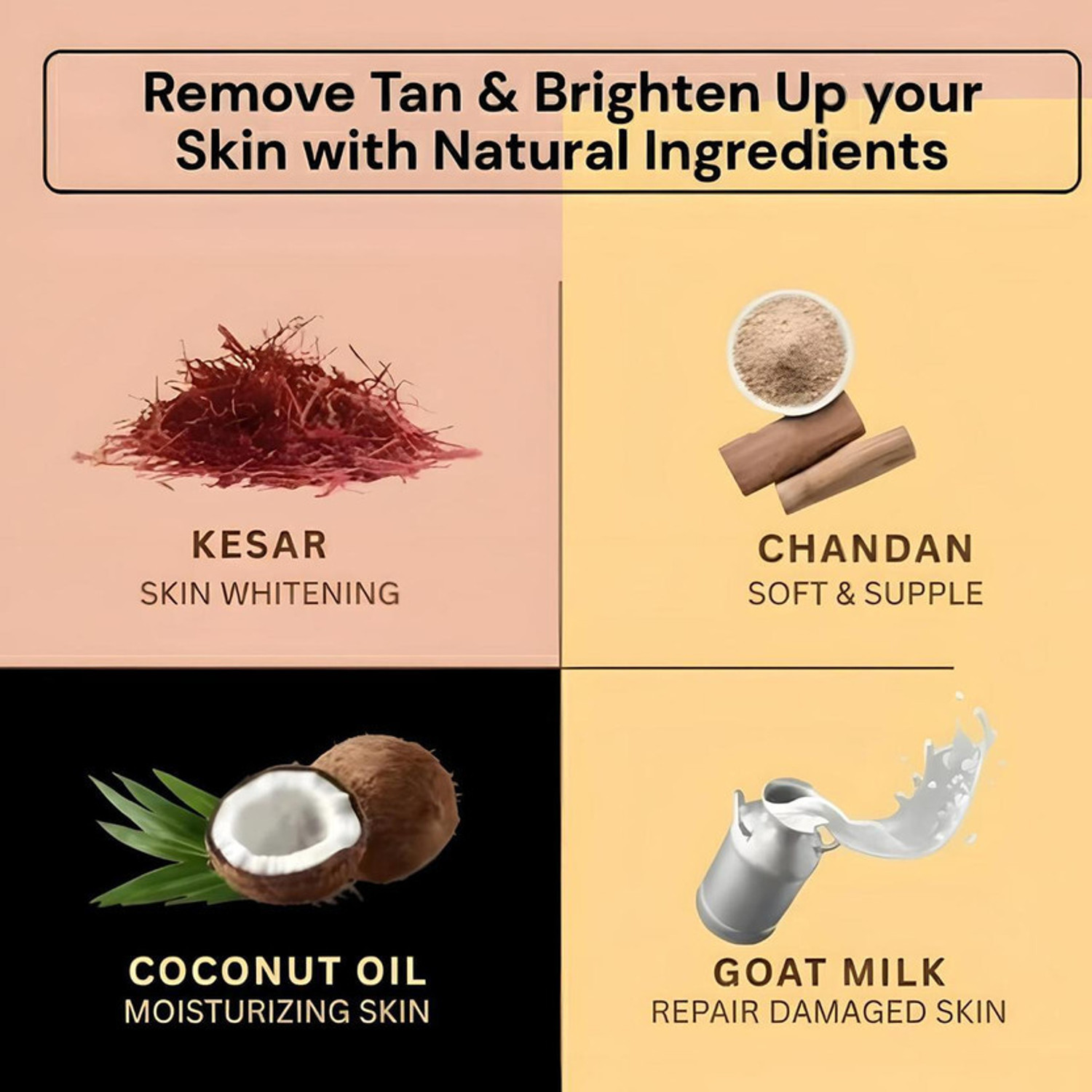 Image of kensea Ultimate Sun Tan Remover & Skin Lightening Soap | Pack of 3 for Men & Women
