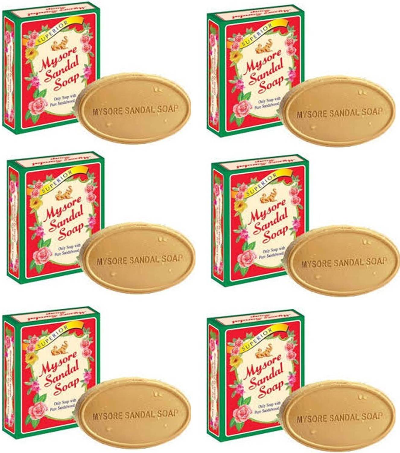 Mysore Sandal Soap Pack of 6