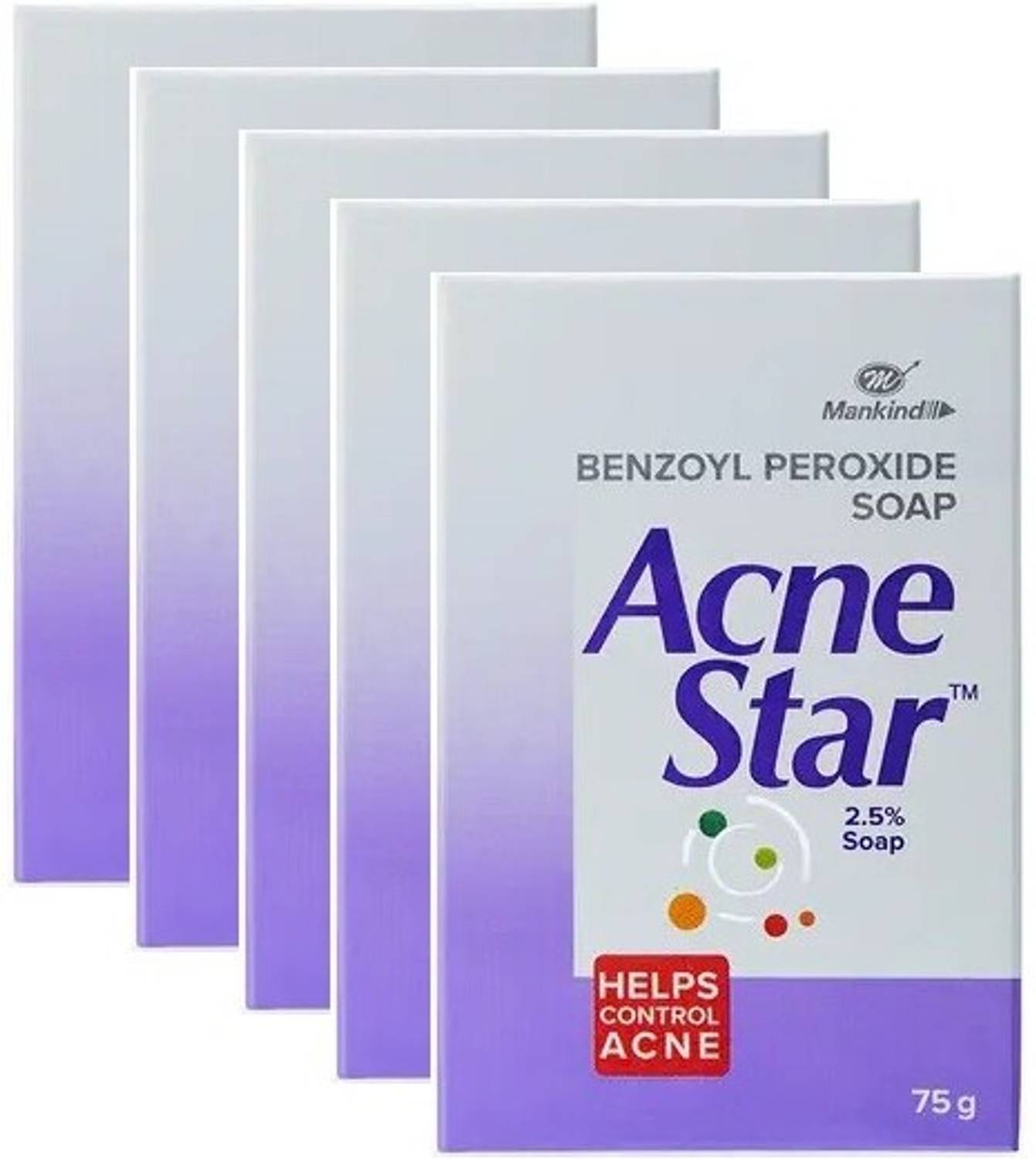 acnestar AcneStarSoap,75g(Pack Of 5)