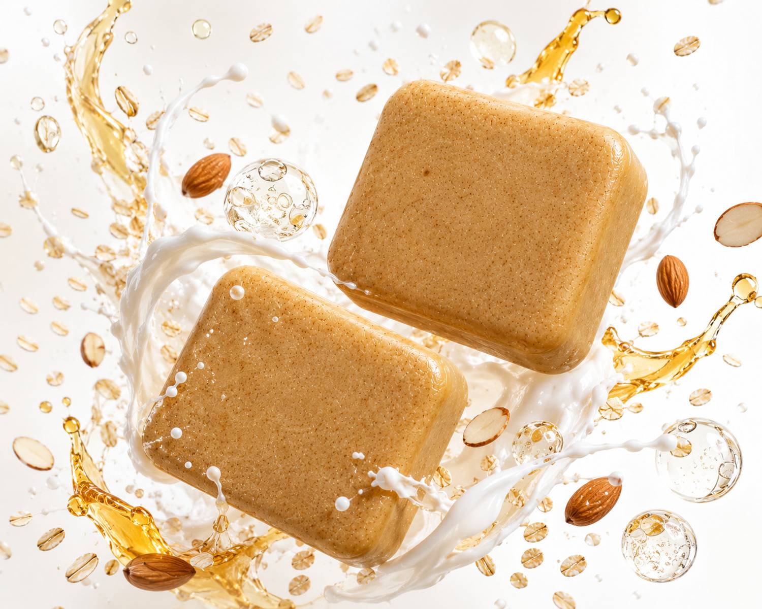 Freshila Sandalwood & Saffron Soaps Pack of 4 (400 g) - Image 2